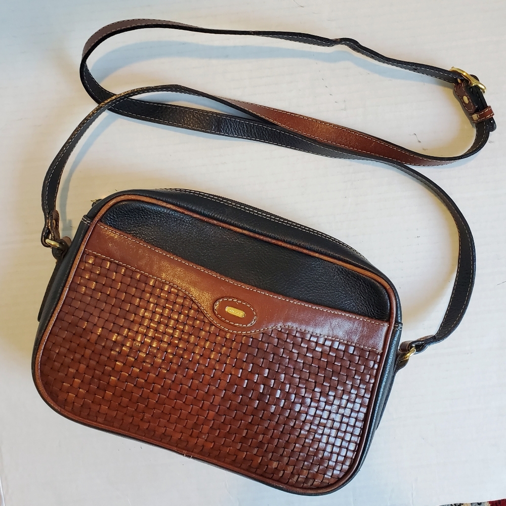 Vtg Bally Leather Camera Bag